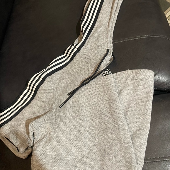 Adidas Gray Hoodie with Stripes SIZE SMALL NEW WITH TAG!! - Picture 8 of 8